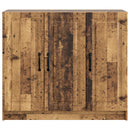 vidaXL Széf Antik Fa 89 x 34,5 x 77 cm Szerelt Fa