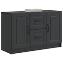 vidaXL Széf fiókkal Fekete 89 x 34,5 x 57 cm Szerelt Fa