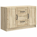 vidaXL Széf fiókkal Sonoma Tölgy 89 x 34,5 x 57 cm Szerelt Fa