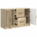 vidaXL Széf fiókkal Sonoma Tölgy 89 x 34,5 x 57 cm Szerelt Fa