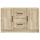 vidaXL Széf fiókkal Sonoma Tölgy 89 x 34,5 x 57 cm Szerelt Fa