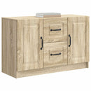 vidaXL Széf fiókkal Sonoma Tölgy 89 x 34,5 x 57 cm Szerelt Fa