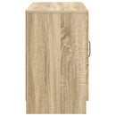 vidaXL Széf fiókkal Sonoma Tölgy 89 x 34,5 x 57 cm Szerelt Fa