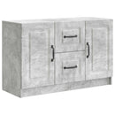 vidaXL Széf fiókkal Betonszürke 89 x 34,5 x 57 cm Szerelt Fa