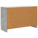 vidaXL Széf fiókkal Betonszürke 89 x 34,5 x 57 cm Szerelt Fa