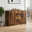 vidaXL Széf fiókkal Füstös Tölgy 89 x 34,5 x 57 cm Szerelt Fa