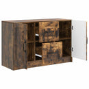 vidaXL Széf fiókkal Füstös Tölgy 89 x 34,5 x 57 cm Szerelt Fa