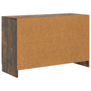 vidaXL Széf fiókkal Füstös Tölgy 89 x 34,5 x 57 cm Szerelt Fa