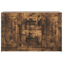 vidaXL Széf fiókkal Füstös Tölgy 89 x 34,5 x 57 cm Szerelt Fa