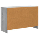 vidaXL Széf Szürke Sonoma 89 x 34,5 x 57 cm Szerelt Fa