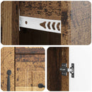 vidaXL Széf fiókkal Antik Fa 89 x 34,5 x 57 cm Szerelt Fa