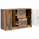 vidaXL Széf fiókkal Antik Fa 89 x 34,5 x 57 cm Szerelt Fa