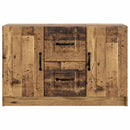 vidaXL Széf fiókkal Antik Fa 89 x 34,5 x 57 cm Szerelt Fa