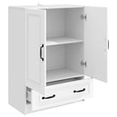vidaXL Széf Fehér 66 x 34,5 x 92 cm Szerelt Fa