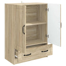 vidaXL Széf fiókkal Sonoma Tölgy 66 x 34,5 x 92 cm Szerelt Fa