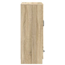 vidaXL Széf fiókkal Sonoma Tölgy 66 x 34,5 x 92 cm Szerelt Fa
