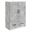 vidaXL Széf fiókkal Betonszürke 66 x 34,5 x 92 cm Szerelt Fa