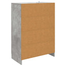 vidaXL Széf fiókkal Betonszürke 66 x 34,5 x 92 cm Szerelt Fa