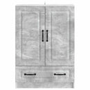 vidaXL Széf fiókkal Betonszürke 66 x 34,5 x 92 cm Szerelt Fa