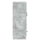 vidaXL Széf fiókkal Betonszürke 66 x 34,5 x 92 cm Szerelt Fa