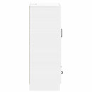vidaXL Széf fiókkal Magasfényű Fehér 66 x 34,5 x 92 cm Szerelt Fa