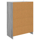 vidaXL Széf fiókkal Szürke Sonoma 66 x 34,5 x 92 cm Szerelt Fa
