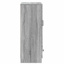vidaXL Széf fiókkal Szürke Sonoma 66 x 34,5 x 92 cm Szerelt Fa