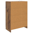 vidaXL Széf fiókkal Antik Fa 66 x 34,5 x 92 cm Szerelt Fa