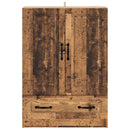 vidaXL Széf fiókkal Antik Fa 66 x 34,5 x 92 cm Szerelt Fa