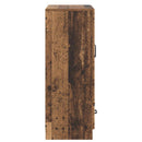 vidaXL Széf fiókkal Antik Fa 66 x 34,5 x 92 cm Szerelt Fa
