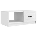 vidaXL Dohányzóasztal Fehér 90 x 50 x 37 cm Szerelt Fa