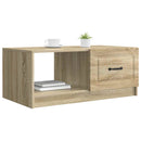 vidaXL Dohányzóasztal Sonoma Tölgy 90 x 50 x 37 cm Szerelt Fa