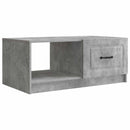 vidaXL Dohányzóasztal Betonszürke 90 x 50 x 37 cm Szerelt Fa
