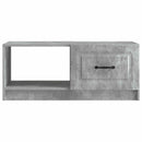 vidaXL Dohányzóasztal Betonszürke 90 x 50 x 37 cm Szerelt Fa