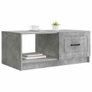vidaXL Dohányzóasztal Betonszürke 90 x 50 x 37 cm Szerelt Fa