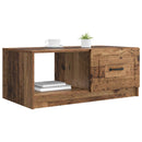 vidaXL Dohányzóasztal Antik Fa 90 x 50 x 37 cm Szerelt Fa