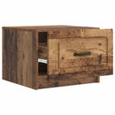 vidaXL Dohányzóasztal fiókkal Antik Fa 49 x 50 x 37 cm Szerelt Fa