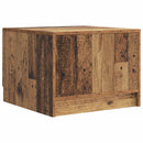 vidaXL Dohányzóasztal fiókkal Antik Fa 49 x 50 x 37 cm Szerelt Fa