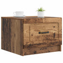 vidaXL Dohányzóasztal fiókkal Antik Fa 49 x 50 x 37 cm Szerelt Fa
