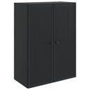 vidaXL Fali szekrény Fekete 66 x 34,5 x 90 cm Szerelt Fa