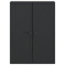 vidaXL Fali szekrény Fekete 66 x 34,5 x 90 cm Szerelt Fa