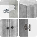 vidaXL Fali szekrény Betonszürke 66 x 34,5 x 90 cm Szerelt Fa