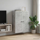 vidaXL Fali szekrény Betonszürke 66 x 34,5 x 90 cm Szerelt Fa