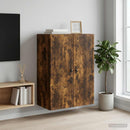 vidaXL Fali szekrény Füstös Tölgy 66 x 34,5 x 90 cm Szerelt Fa