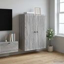 vidaXL Fali szekrény Szürke Sonoma 66 x 34,5 x 90 cm Szerelt Fa