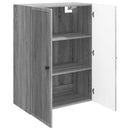 vidaXL Fali szekrény Szürke Sonoma 66 x 34,5 x 90 cm Szerelt Fa