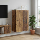 vidaXL Fali szekrény Antik Fa 66 x 34,5 x 90 cm Szerelt Fa
