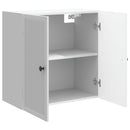 vidaXL Fali szekrény Magasfényű Fehér 59 x 31 x 60 cm Szerelt Fa