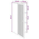 vidaXL Fali szekrény Fekete 33 x 34,5 x 90 cm Szerelt Fa