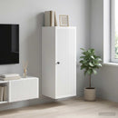 vidaXL Fali szekrény Magasfényű Fehér 33 x 34,5 x 90 cm Szerelt Fa